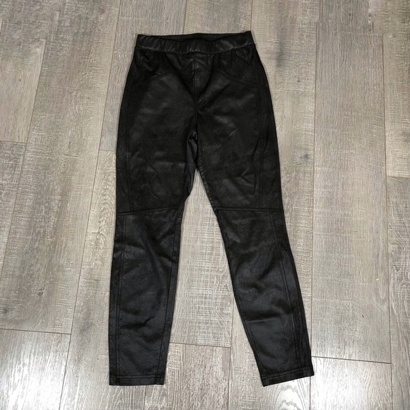 Free People Midnight Coated Faux Suede Stretch Legging Size S petite - Picture 2 of 5